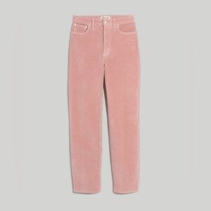 Madewell the perfect vintage straight jean pink corduroy size 27